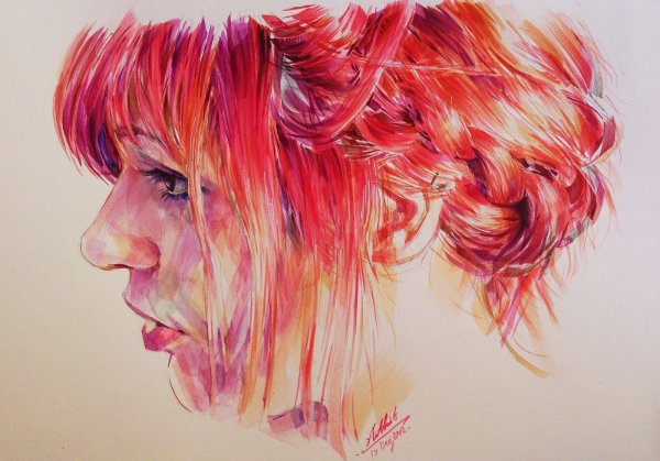 Девушка рисунок