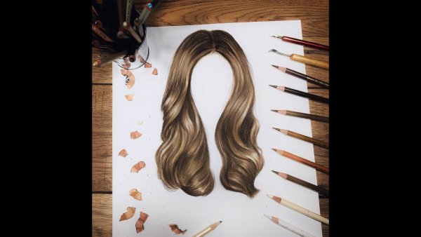 Рисование волос красками
