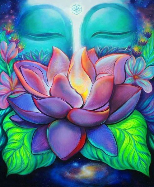 Будда арт лотосовый