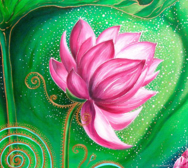 Панно акрил Лотосы