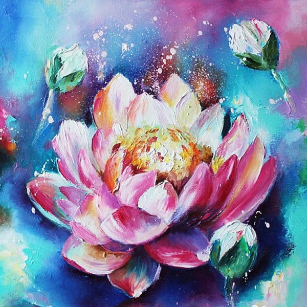 Алмазная картина «Волшебный Лотос»