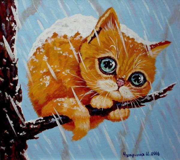 Чуприна Инина живопись картины кошки
