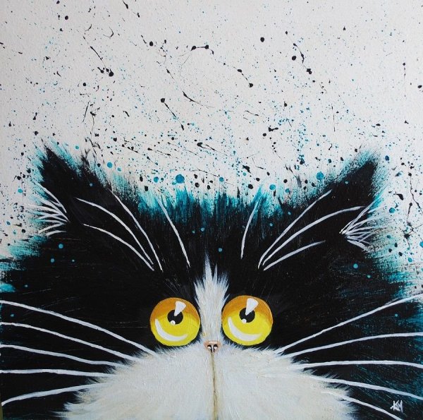 Коты Ким Хаскинс акрилом