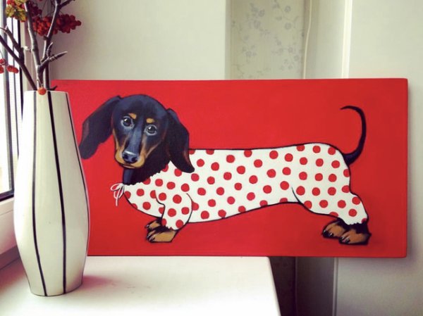 Такса акрилом