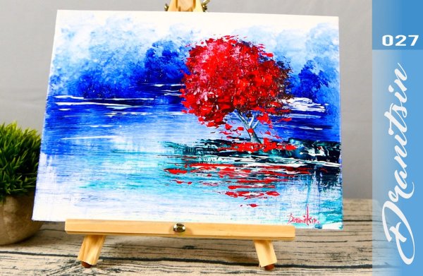 Рисование акрилом на холсте