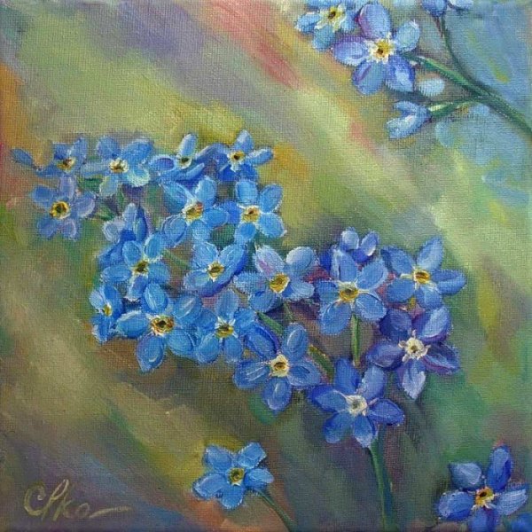 Художник Жанна Сидоренко незабудки