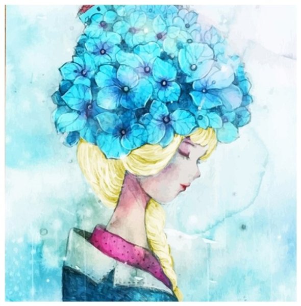 Картины девочки акриловыми красками