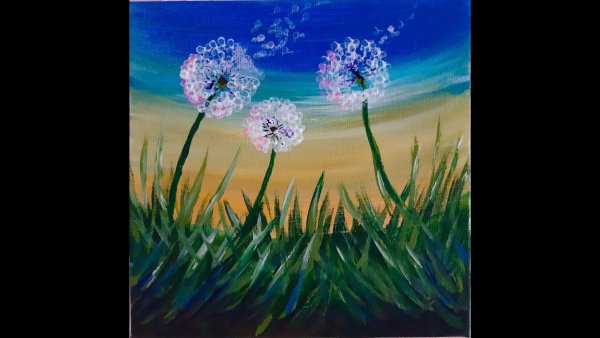 Одуванчик рисунок