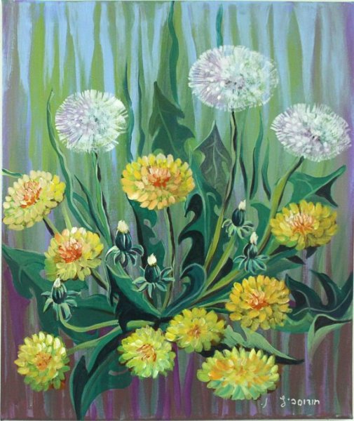 Живопись Ларисса Гамильтон , одуванчики