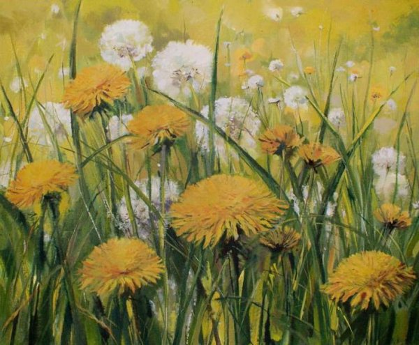 Одуванчиковое поле Моне