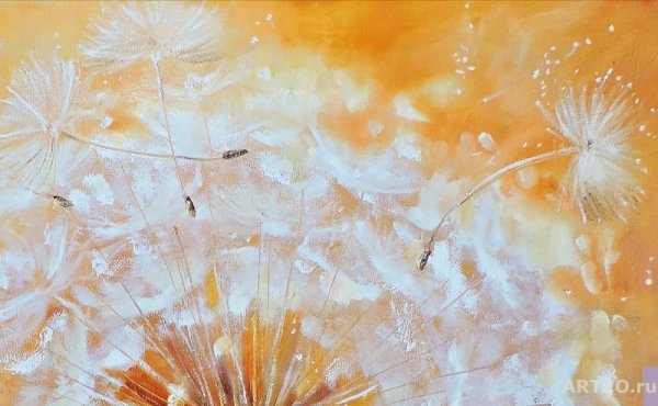 Интерьерная живопись одуванчики