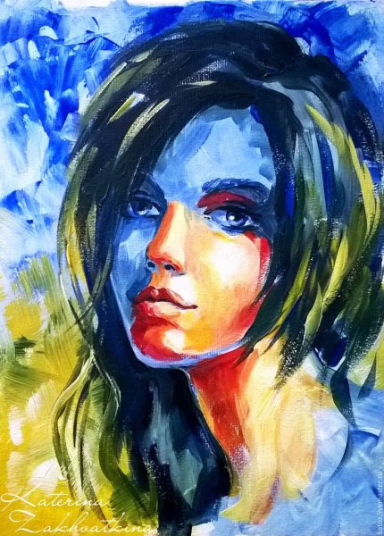 Портрет акрилом