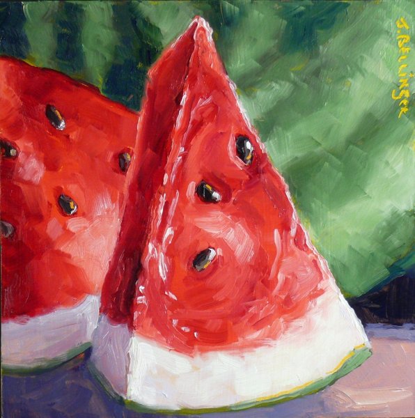 Арбуз живопись