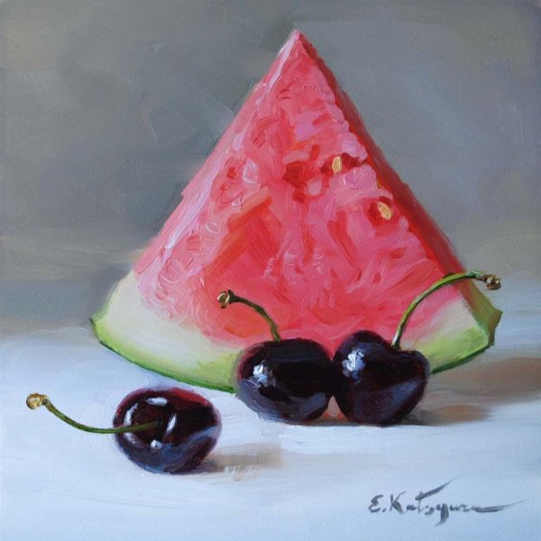 Кацура Елена художник Арбуз