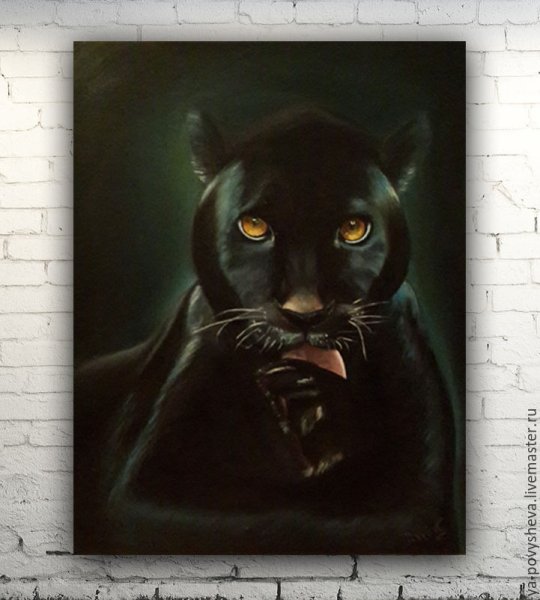 Картины на черном холсте маслом