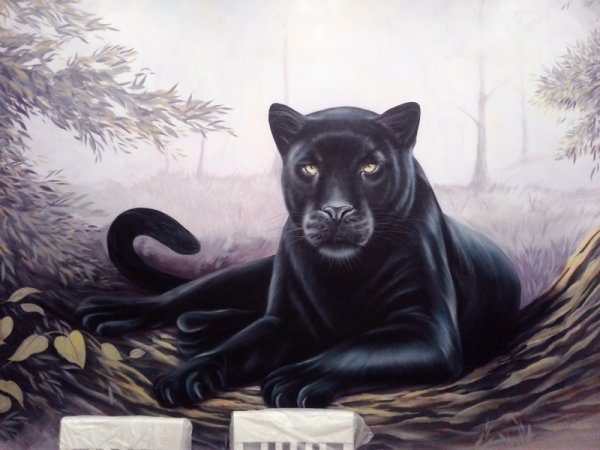 Картина пантера на стену