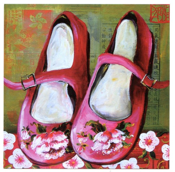 Картина акрилом туфли