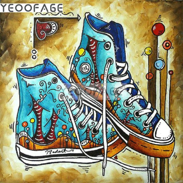 Кеды арт стилизованный