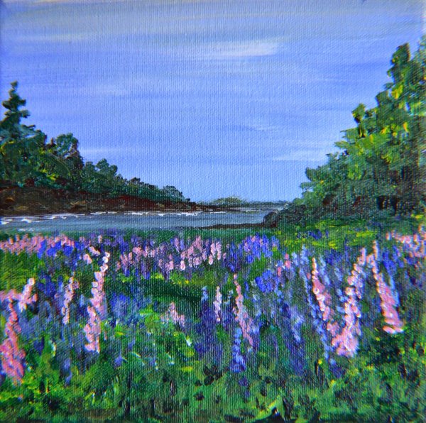 Алла Белопесоцкая художник картины люпины