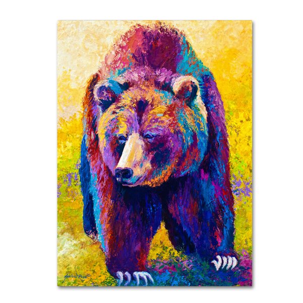 Картины акрилом медведь