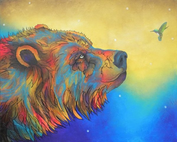 Медведь абстракция