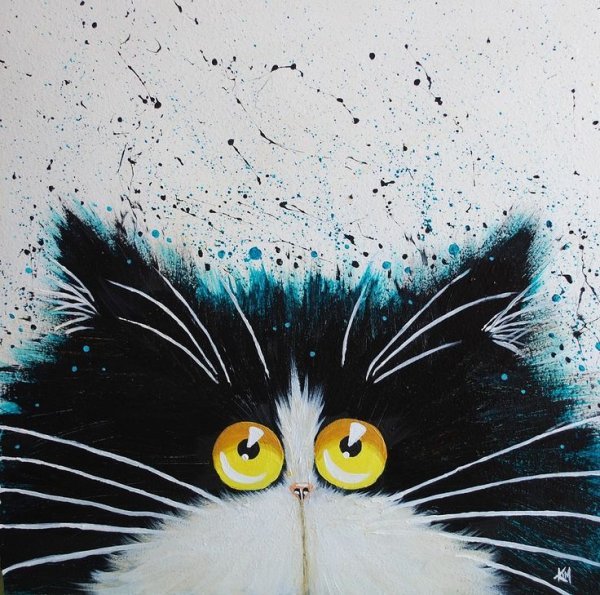 Коты Ким Хаскинс акрилом