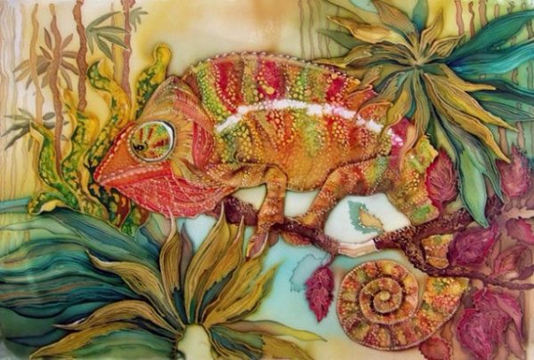 Батик животные