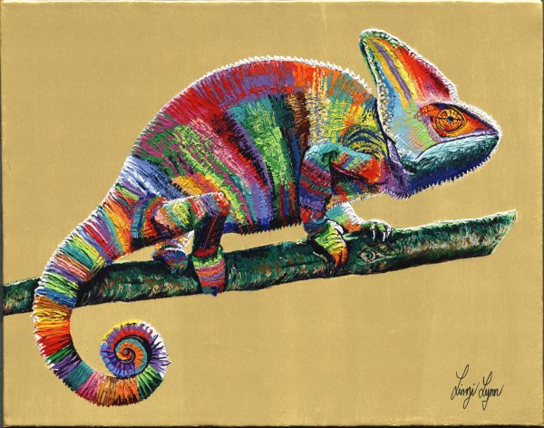 Хамелеон разноцветный