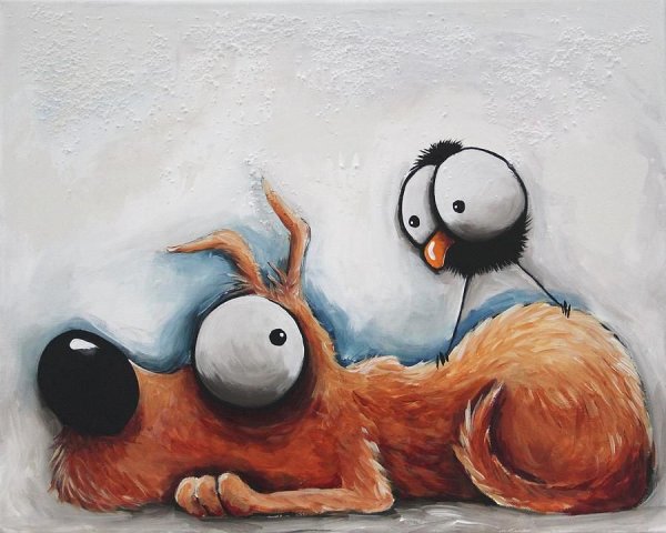 Прикольные рисунки акрилом