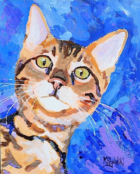 Коты гуашью