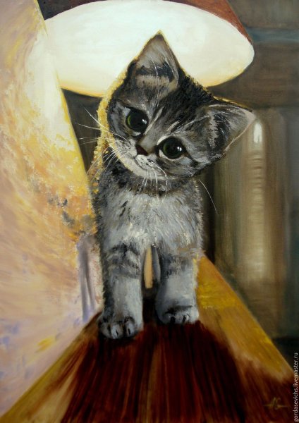 Котенок художник