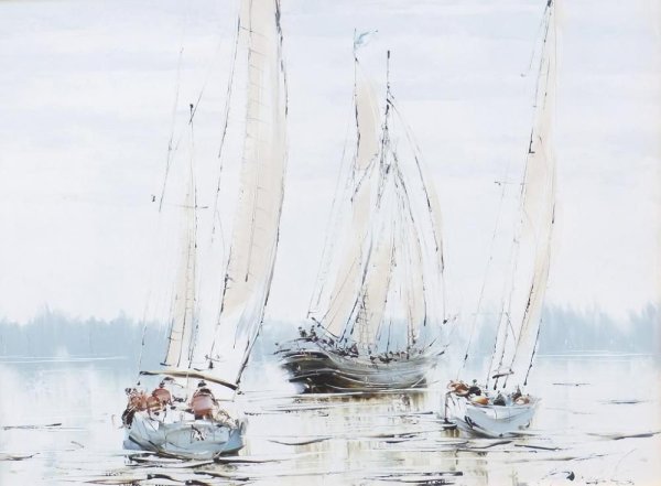 Картины Бойко Евгений яхты