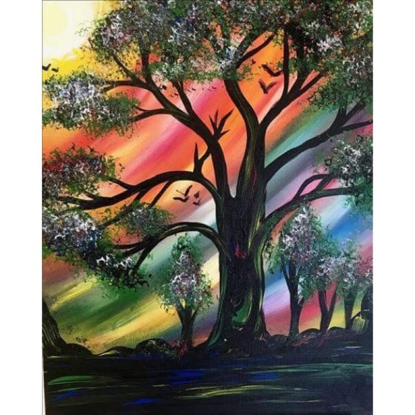 Дерево акрилом