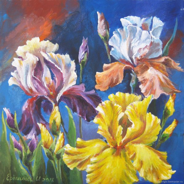 Павел Ганжа картины ирисы