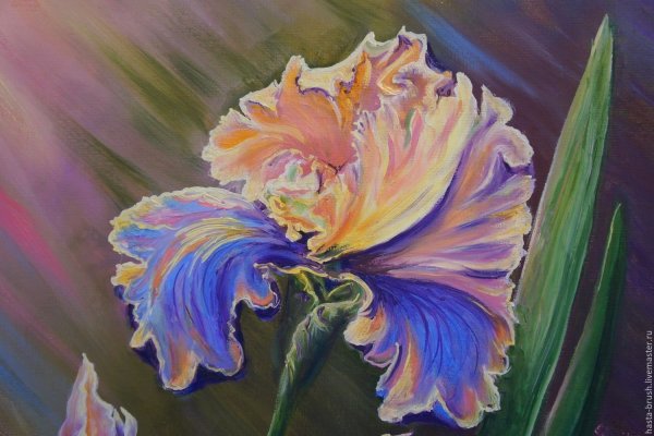 Ирисы декоративная живопись