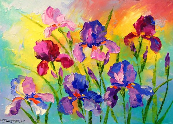 Картины Ольга Дарчук ирисы