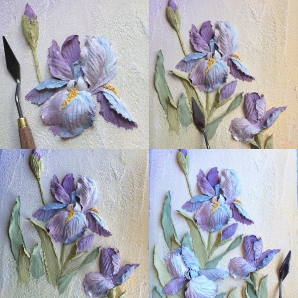 Ирис скульптурная живопись