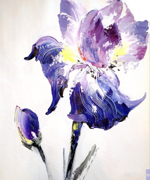 Триптих ирисы Когай Жанна