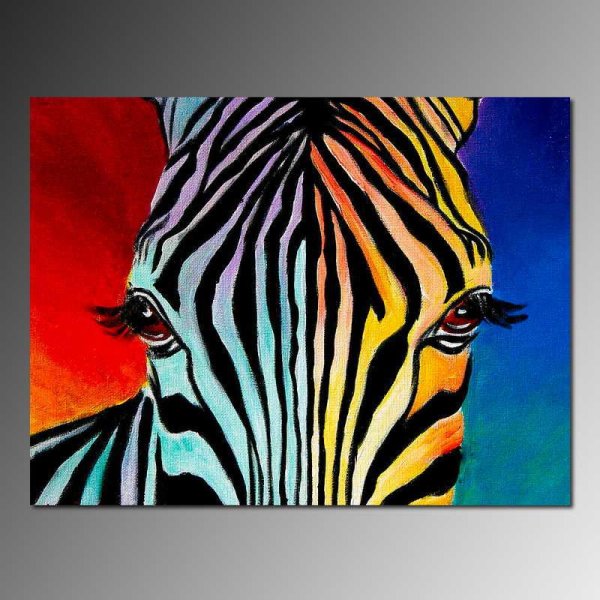 Зебра в стиле поп арт