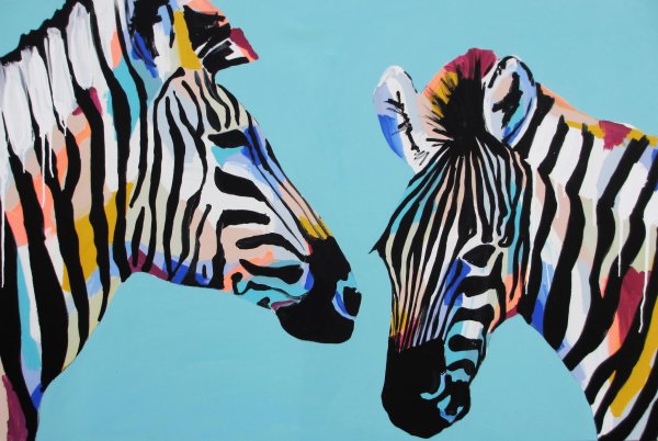 Сочетание оранжевого с принт зебры