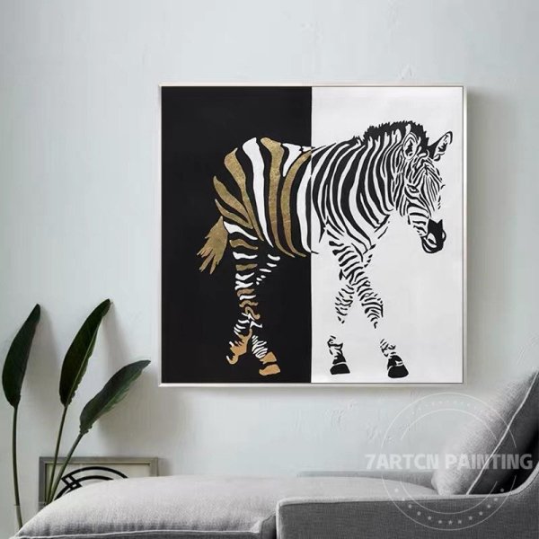 Картина Зебра лошадь современное