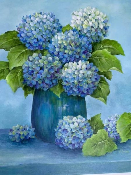 Гортензия картина