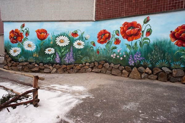 Расписной забор