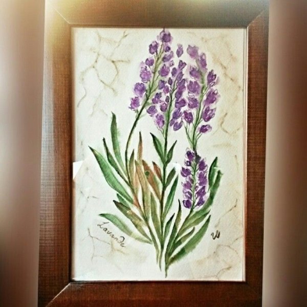 Рисуем лаванду акрилом
