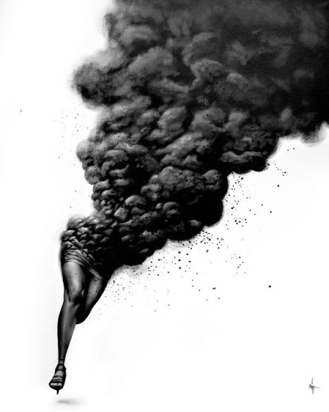 Нарисованный дым