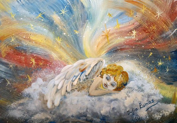 Ангел акрилом