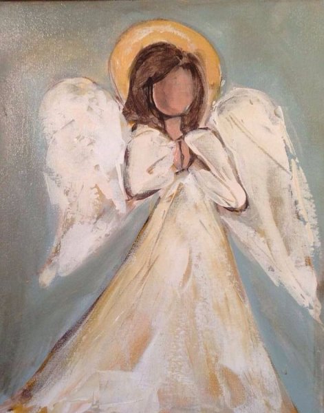 Изображение ангелочка с крыльями