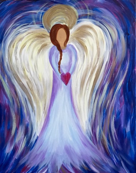 Ангел картина маслом