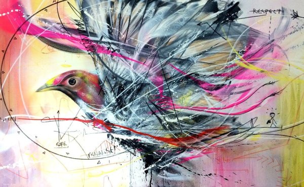 Абстракция птицы