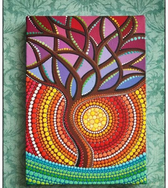 Пуантилизм Мандала